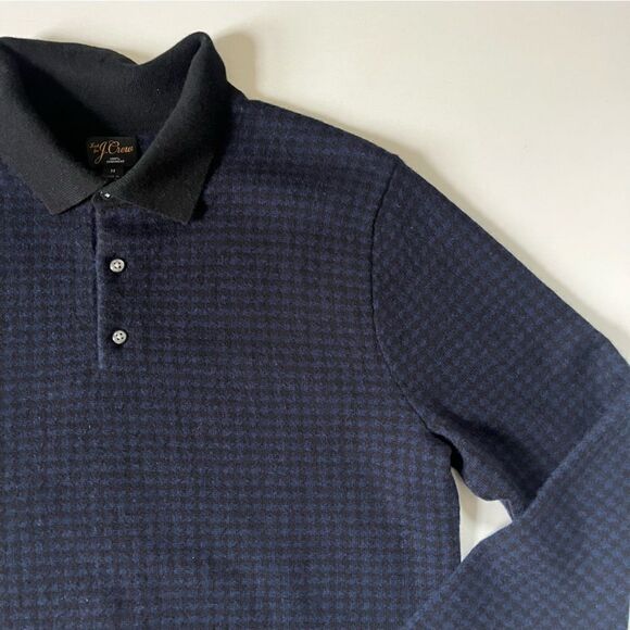 J.Crew Cashmere collared sweater in houndstooth jacquard Medium - Picture 11 of 14
